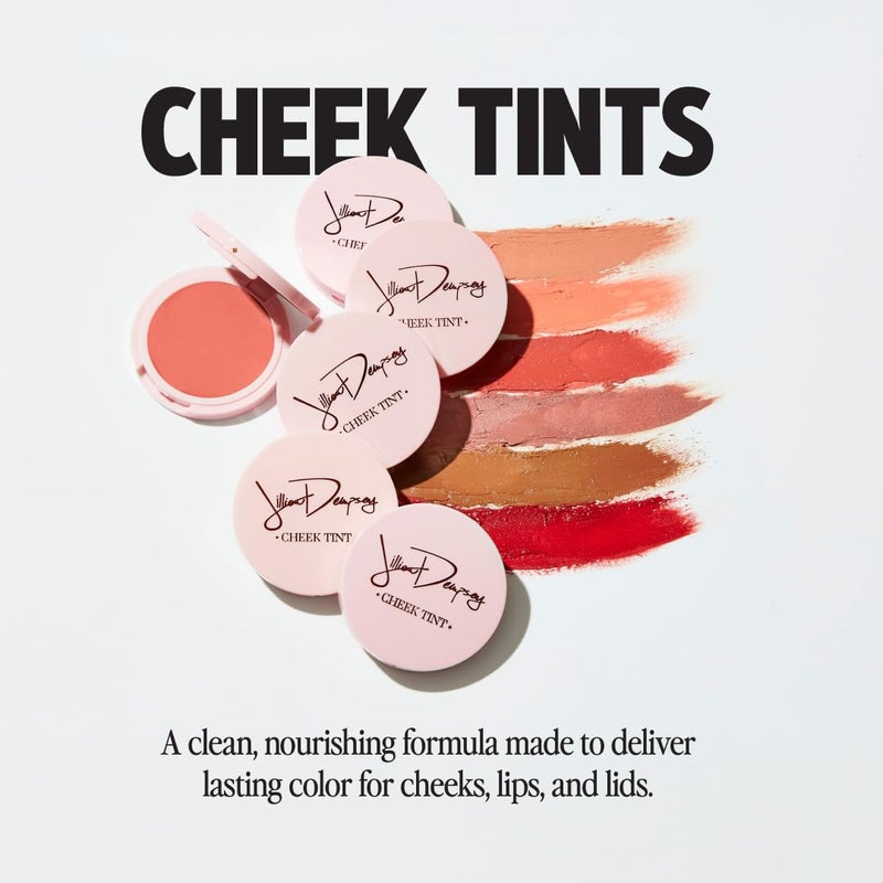 Jillian Dempsey Cheek Tint: Natural Cream Blush, Easy to Blend Makeup with Nourishing, Lasting Color I Scarlet - Image 2